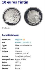 Munt 10 € 75 Jubileum Kuifje, Postzegels en Munten, Munten | Europa | Euromunten, Ophalen of Verzenden, Zilver
