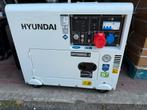 NIEUWE HYUNDAI-DIESELGENERATOR VAN 6,3 KVA 1250€!, Doe-het-zelf en Bouw, Aggregaten, Ophalen, Dieselolie, Geluidgedempt, Nieuw