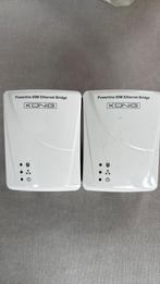 Konings powerline 85M ethernet bridge, Informatique & Logiciels, Adaptateurs powerline, Enlèvement, Comme neuf