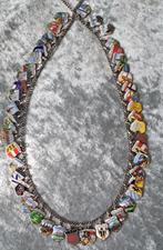 49 Vintage 800,835,900,925 zilveren emaille bedelketting, Bijoux, Sacs & Beauté, Bracelets à breloques, Autres marques, 4 bracelets à breloques ou plus