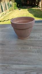 bac à fleurs en terre cuite., Jardin & Terrasse, Intérieur, Rond, Comme neuf, 30 à 60 cm