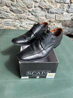 Chaussures habillées noires Scapa T45, Enlèvement ou Envoi, Chaussures à lacets, Porté, Noir