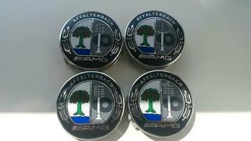 Capuchons de moyeu Mercedes Benz Amg Affalterbach 75mm  disponible aux enchères