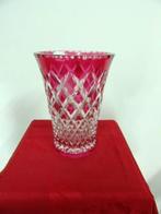 vase  cristal du Val Saint Lambert signé, Antiquités & Art, Enlèvement ou Envoi