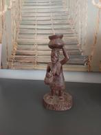Houten beeldje 16cm Vrouw sculptuur Congo 30€ incl verzendin, Antiek en Kunst, Kunst | Beelden en Houtsnijwerken, Ophalen of Verzenden