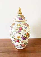 Grand vase Keralux Boch Frères Fleurs de Saxe, Antiquités & Art, Enlèvement ou Envoi
