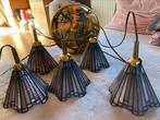 Lampe suspendue Tiffany à 5 lustres, Maison & Meubles, Enlèvement, Comme neuf