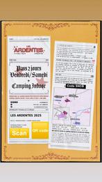 Billet pour les ARDENTES 2J et CAMPING compris, Tickets & Billets, Réductions & Chèques cadeaux, Une personne, Autres, Forfait