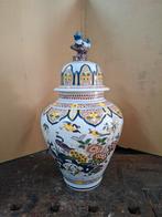 Boch frères Keramis : vase paon de 60 cm de haut, Antiquités & Art, Enlèvement ou Envoi